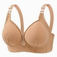 thumbnail image 1 of ALLLIST No Underwire Womens Bras Beige Plain Bralette Comfy T Shirt Women's Lingerie Size S-XL, 1 of 8