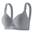 thumbnail image 1 of ALLLIST No Wire Bras for Women Solid Gray Bralette Push up T Shirt Ladie's Bras Size 36-44, 1 of 4