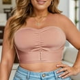 thumbnail image 1 of ALLLIST No Wire Underwear for Women Plus Size Strapless Bras Solid Beige Back Support Womens Lingerie Size 4XL, 1 of 7