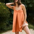 thumbnail image 1 of ALLLIST Orange Shorts Women Wide-Leg Short High Solid Dressy Girls Skorts 100%Cotton Dressy L, 1 of 8