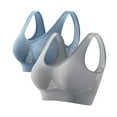 thumbnail image 1 of ALLLIST Pack 2 Women's Sports Bras Padded High Impact Bralette Solid Dry-Fit Ladie Underwear, 1 of 4