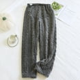 thumbnail image 1 of ALLLIST Pants Pajamas Women Flannel Winter Bottoms Gray Cable Knit Casual Solid Home Clothes Sleepwear Women, 1 of 6