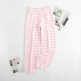thumbnail image 1 of ALLLIST Pants Womens Pajamas Striped Plus Size Flannel Sleep Pants White Warm Pajamas for Ladies, 1 of 5