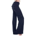 thumbnail image 1 of ALLLIST Pants for Women Flare Leg Plus Size Cargo Pants Blue Plain Joggers Pants for Teen, 1 of 8