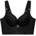 thumbnail image 1 of ALLLIST Push up Bras Women Lace No Underwire Underwear Solid Black Breathable Ladie's Bras 32a-48d, 1 of 6