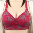thumbnail image 1 of ALLLIST Red Women Bras No Underwire Floral Bralette Seamless T Shirt Ladie Bras Size S-XL, 1 of 5