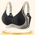 thumbnail image 1 of ALLLIST Seamless Women Bras No Wire Push up Bralette Color Block Cozy Black T Shirt Ladie Bras Size M-3XL, 1 of 5