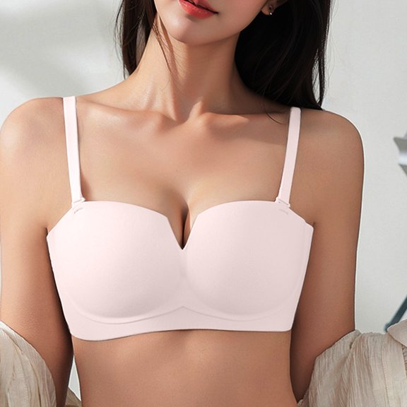 ALLLIST Seamless Women's Bras No Underwire Push up Bralette Pink Plain Soft Balconette Women's Lingerie Size S-XL