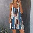 thumbnail image 1 of ALLLIST Short Shorts Blue Wide-Leg High Graphic Jumpsuit Comfy with Pockets Capris 95%Polyester,5%Spandex Jumpsuit XL, 1 of 5