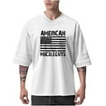 thumbnail image 1 of ALLLIST Short Sleeve Going Out Tops for Men Crew Neck White Muscle Quick Drying Fitness T-Shirts Breathable Classic Tee for Men, 1 of 9
