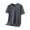 thumbnail image 1 of ALLLIST Short Sleeve Men's T-Shirts Round Neck Classic T-Shirt Solid Gray Pullover Mens Shirts, 1 of 6