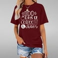 thumbnail image 1 of ALLLIST Short Sleeve Spring Tops for Women Red Crew Neck Quotes Casual T-Shirts Printed Spring Blouse, 1 of 4