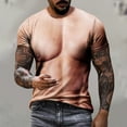 thumbnail image 1 of ALLLIST Short Sleeve Summer Tops for Men Crew Neck Yellow Muscle Printed Gift Graphic Loose T-Shirts Men's T-Shirts, 1 of 6