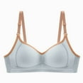 thumbnail image 1 of ALLLIST Solid Women's Bras No Underwire Blue Bralette Comfy T Shirt Bras for Ladies Size S-XL, 1 of 2