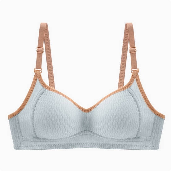 ALLLIST Solid Women's Bras No Underwire Blue Bralette Comfy T Shirt Bras for Ladies Size S-XL