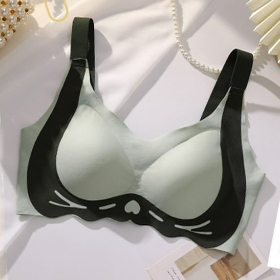 ALLLIST Sports Bras for Women Green Padded High Support Bralette Breathable Color Block Sports Bras for Ladies Size M-2XL