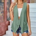 thumbnail image 1 of ALLLIST Spring Tops for Women 2024 Green Sleeveless V-Neck Solid Tank Tops Camisole L, 1 of 4