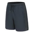 thumbnail image 1 of ALLLIST Straight-Leg Essentials Men's Solid Short Low Blue Drawstring Gym Comfy Quick Dry Summer Fashion, 1 of 5
