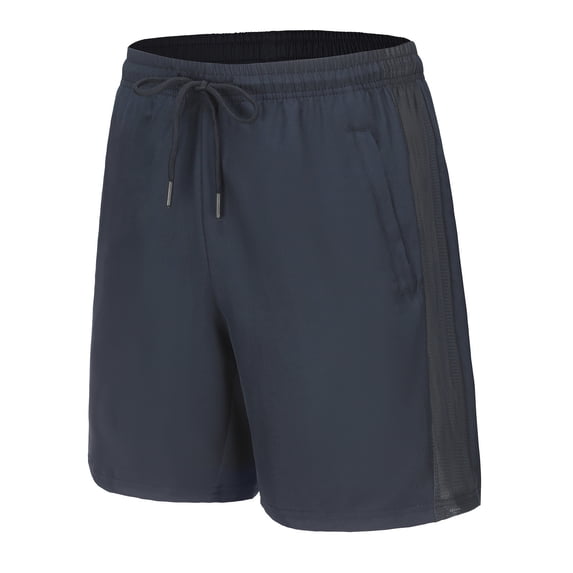 ALLLIST Straight-Leg Essentials Men's Solid Short Low Blue Drawstring Gym Comfy Quick Dry Summer Fashion