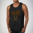 thumbnail image 1 of ALLLIST Summer Men's Tank Tops Hawaiian Cotton Pullover Comfy Black Shirts for Men Size S-2XL, 1 of 5