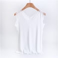 thumbnail image 1 of ALLLIST Summer Pajamas for Ladies Sleeveless Modal Sleep Tops Solid White Soft Ladie's Loungewear, 1 of 5
