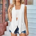 thumbnail image 1 of ALLLIST Summer Tops for Women White Sleeveless Solid V-Neck Tank Tops Camisole Tops for Women XXL, 1 of 4
