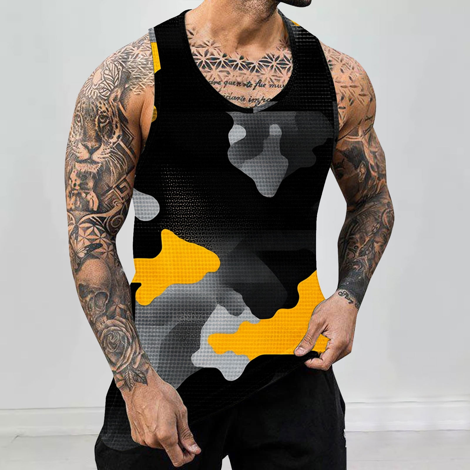 ALLLIST Tank Tops for Men Summer Sleeveless Big And Tall Pullover ...