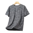 thumbnail image 1 of ALLLIST Tops for Man Gray Short Sleeve Crew Neck Graphic Casual T-Shirts Breathable Cooling Men's Shirts, 1 of 8