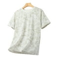 thumbnail image 1 of ALLLIST White Casual Tops for Men Short Sleeve Crew Neck Graphic Breathable T-Shirts Cooling Casual Men's Shirts, 1 of 3