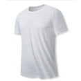 thumbnail image 1 of ALLLIST White T Shirts for Men Big And Tall Round Neck Classic T-Shirt Short Sleeve Solid Pullover Mens Tee Shirts, 1 of 6