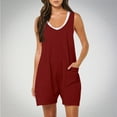 thumbnail image 1 of ALLLIST Wide-Leg Ladies Shorts High Red Short Solid with Pockets Cargo Capris Pants for Women Polyester,Spandex Cargo S, 1 of 9