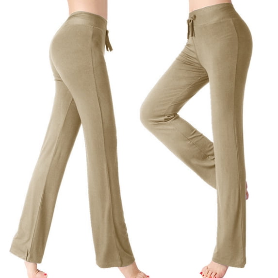 ALLLIST Wide Leg Women Sweatpants High Waisted Athletic Pants Modal Solid Yellow Slim Track Ladie's Pants