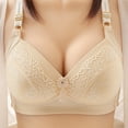 thumbnail image 1 of ALLLIST Women Bras Embroidery Wireless Beige Bralette Soft T Shirt Ladies Bras Size S-XL, 1 of 6