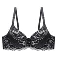 thumbnail image 1 of ALLLIST Women Bras Underwire Black Color Block Bralette Cozy T Shirt Women Lingerie Size 36-43, 1 of 4