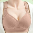 thumbnail image 1 of ALLLIST Women's Bras Embroidery No Underwire Beige Bralette Comfy T Shirt Bras for Ladies Size S-3XL, 1 of 6