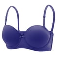 thumbnail image 1 of ALLLIST Women's Bras Solid Blue Underwire Bralette Breathable T Shirt Women Lingerie Size 80-95, 1 of 4