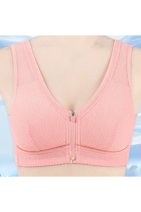 Women's Bras Wireless Front Closure Sleep Plain Cozy T Shirt Ladies Bras Size 36-52