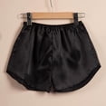 thumbnail image 1 of ALLLIST Women's Pajamas Shorts Satin Bottoms Comfy Plain Black Home Clothes Sleepwear for Women, 1 of 5