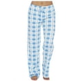 thumbnail image 1 of ALLLIST Women's Pants Elastic Waist Knit Pants Blue Plaid Lounge Pants Pants Ladies, 1 of 5