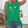 thumbnail image 1 of ALLLIST Womens Tops Clearance Green Crew Neck Floral Sleeveless Tank Tops Women Tank Tops S, 1 of 5