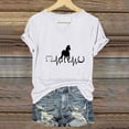 thumbnail image 1 of ALLLIST Womens Tops V Neck White Summer T-Shirts Fashion Animal Print Short Sleeve Shirts Womens Clothing, 1 of 6
