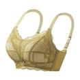 thumbnail image 1 of ALLLIST Womens Underwear Push up Wirefree Lace Bras Solid Yellow Soft T-Shirt Women Lingerie Size M, 1 of 3