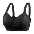thumbnail image 1 of ALLLIST Womens Underwear Wirefree Plus Size Full Coverage Bras Push up Embroidered Black T-Shirt Womens Lingerie Size 44, 1 of 2
