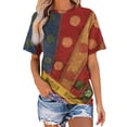 thumbnail image 1 of ALLLIST Yellow Women's Tops Short Sleeve Crew Neck Graphic Printed Casual T-Shirts Tees for Women, 1 of 4