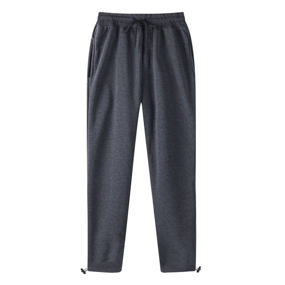 ALLLIST with Pockets Men's Pants Cotton Pants Gray Plain Casual Mens Pants