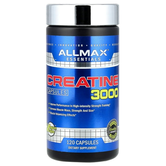ALLMAX Creatine 3000, 120 Veggie Caps (750 mg per Capsule)