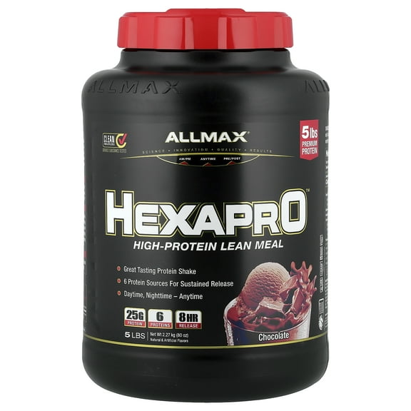ALLMAX Hexapro, High-Protein Lean Meal, Chocolate, 5 lbs (2.27 kg)