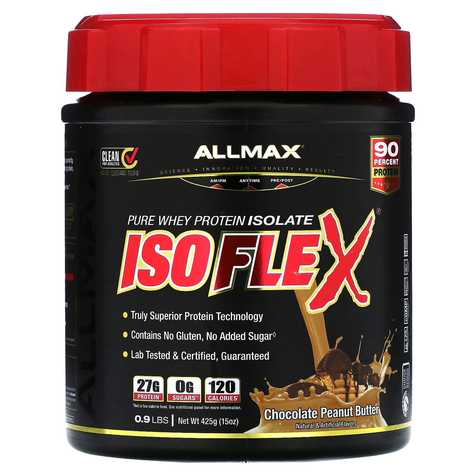 ALLMAX Isoflex, 100 Pure Whey Protein Isolate, Chocolate Peanut Butter