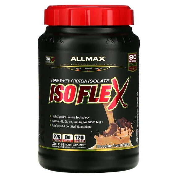 ALLMAX ISOFLEX, Pure Whey Protein Isolate, Chocolate Peanut Butter, 2 lbs (907 g)