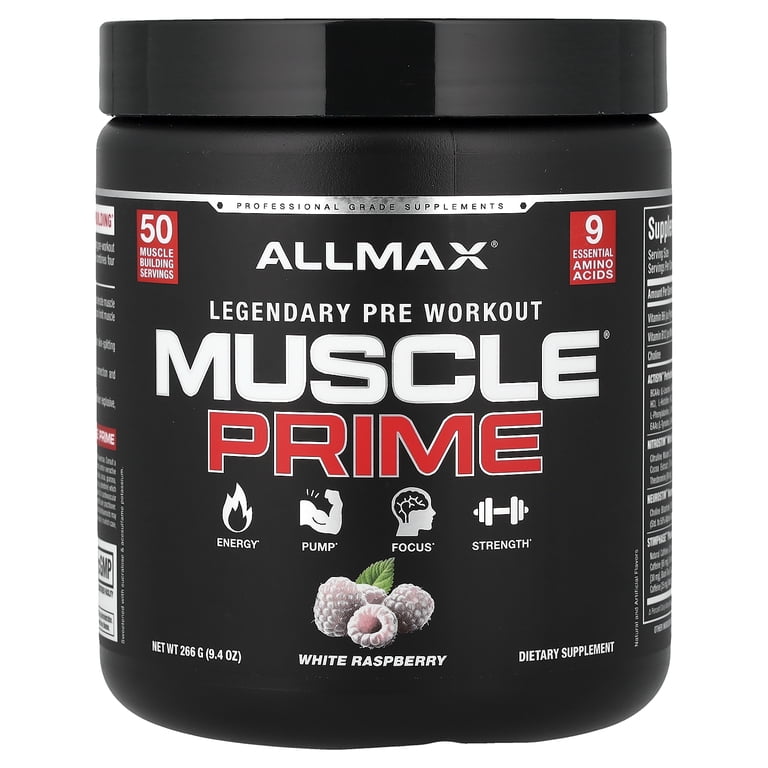 ALLMAX MUSCLEPRIME, White Raspberry - 266 g - Advanced Grade Pre